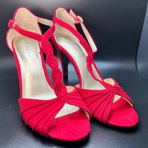 Red Suede Heels